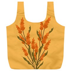 Yellow Flowers Flowers Watercolor Full Print Recycle Bag (xl) by Grandong