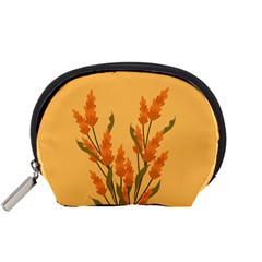 Yellow Flowers Flowers Watercolor Accessory Pouch (small) by Grandong