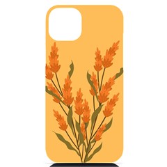 Yellow Flowers Flowers Watercolor Iphone 14 Plus Black Uv Print Case by Grandong