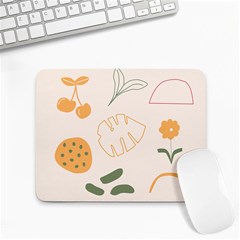 Cherries Flower Leaves Floral Small Mousepad by Grandong