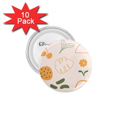 Cherries Flower Leaves Floral 1 75  Buttons (10 Pack) by Grandong