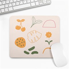 Cherries Flower Leaves Floral Large Mousepad by Grandong