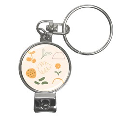 Cherries Flower Leaves Floral Nail Clippers Key Chain by Grandong