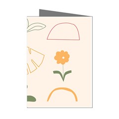 Cherries Flower Leaves Floral Mini Greeting Cards (pkg Of 8) by Grandong