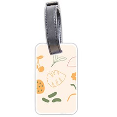 Cherries Flower Leaves Floral Luggage Tag (one Side) by Grandong