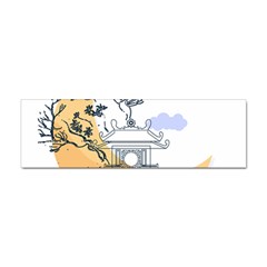 Poster Map Flag Lotus Boat Ha Noi Vietnam Sticker (bumper) by Grandong