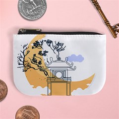 Poster Map Flag Lotus Boat Ha Noi Vietnam Mini Coin Purse by Grandong