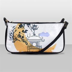 Poster Map Flag Lotus Boat Ha Noi Vietnam Shoulder Clutch Bag