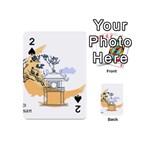 Poster Map Flag Lotus Boat Ha Noi Vietnam Playing Cards 54 Designs (Mini) Front - Spade2