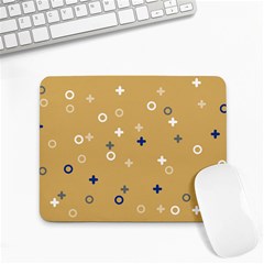 Cross Circles White Circles Small Mousepad by Grandong