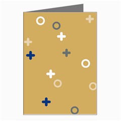 Cross Circles White Circles Greeting Card