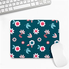 Cute Flowers Seamless Model Spring Small Mousepad by Grandong