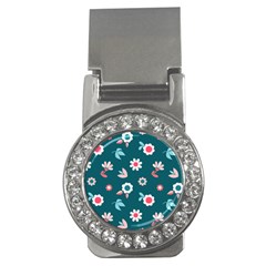 Cute Flowers Seamless Model Spring Money Clips (cz)  by Grandong