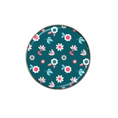 Cute Flowers Seamless Model Spring Hat Clip Ball Marker (4 Pack) by Grandong