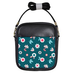 Cute Flowers Seamless Model Spring Girls Sling Bag by Grandong