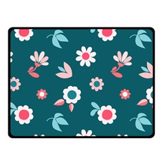 Cute Flowers Seamless Model Spring Fleece Blanket (small) by Grandong