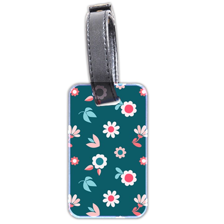 Cute Flowers Seamless Model Spring Luggage Tag (two sides)