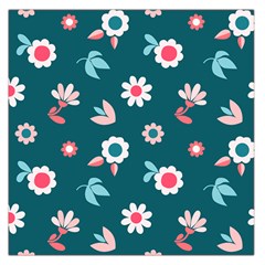 Cute Flowers Seamless Model Spring Square Satin Scarf (36  X 36 ) by Grandong