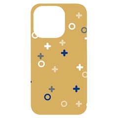 Cross Circles White Circles Iphone 14 Pro Black Uv Print Case by Grandong