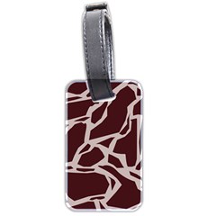 Cracked Pattern Boho Art Design Luggage Tag (two Sides) by Grandong