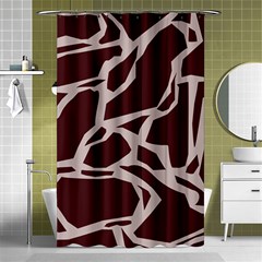 Cracked Pattern Boho Art Design Shower Curtain 48  X 72  (small)  by Grandong