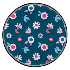 Cute Flowers Seamless Model Spring Wireless Fast Charger(black) by Grandong