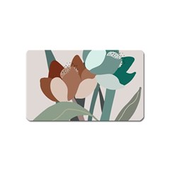 Flowers Plants Leaves Foliage Magnet (name Card) by Grandong