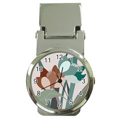 Flowers Plants Leaves Foliage Money Clip Watches by Grandong