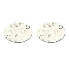 Background Pattern Template Texture Cufflinks (oval) by Grandong