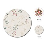 Background Pattern Template Texture Playing Cards Single Design (Round) Front