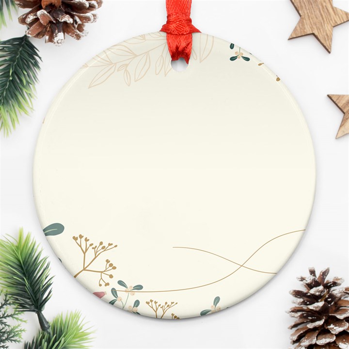 Background Pattern Template Texture Nature Ornament (Round)