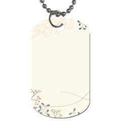 Background Pattern Template Texture Nature Dog Tag (two Sides) by Grandong