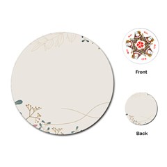 Background Pattern Template Texture Nature Playing Cards Single Design (round) by Grandong