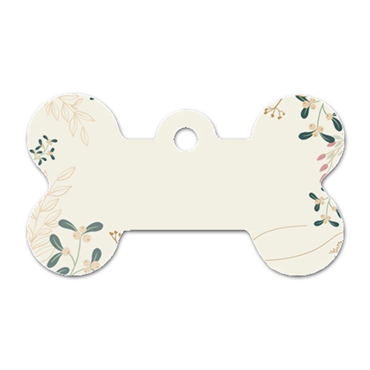 Background Pattern Template Texture Nature Dog Tag Bone (One Side)