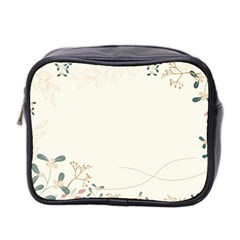 Background Pattern Template Texture Nature Mini Toiletries Bag (two Sides) by Grandong