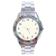 Background Pattern Template Texture Nature Stainless Steel Analogue Watch