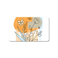 Doodle Flower Floral Abstract Magnet (name Card) by Grandong