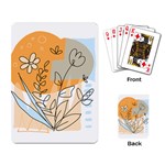 Doodle Flower Floral Abstract Playing Cards Single Design (Rectangle) Back