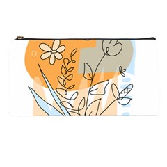 Doodle Flower Floral Abstract Pencil Case by Grandong