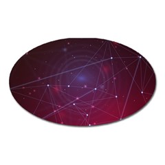 Art Pattern Design Wallpaper Oval Magnet