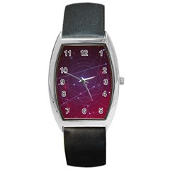 Art Pattern Design Wallpaper Barrel Style Metal Watch by Grandong