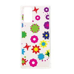 Floral Colorful Background Samsung Galaxy Note 20 Tpu Uv Case by Grandong