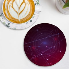 Art Pattern Design Wallpaper Uv Print Round Tile Coaster by Grandong