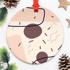 Sky Clouds Stars Starry Cloudy Ornament (round) by Grandong