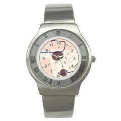 Sky Clouds Stars Starry Cloudy Stainless Steel Watch by Grandong