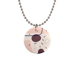 Sky Clouds Stars Starry Cloudy 1  Button Necklace by Grandong