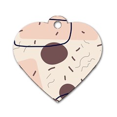 Sky Clouds Stars Starry Cloudy Dog Tag Heart (two Sides) by Grandong