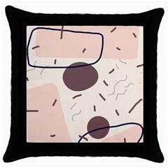 Red Brochure Flyer Poster Music Throw Pillow Case (black) by Grandong