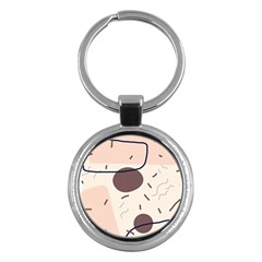 Red Brochure Flyer Poster Music Key Chain (round) by Grandong