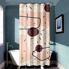 Stars Clouds Border Frame Shower Curtain 36  X 72  (stall)  by Grandong